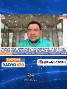 Abaslawfirm BSKE 2023 interview with Tony Velasquez & Karmina Constantino of Teleradyo 630